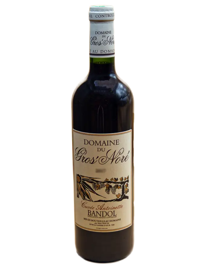 La cuvée Antoinette du Domaine du Gros Noré révèle un Mourvèdre généreux et plein de finesse. Sans doute l'un des vins les plus élégants de Bandol ! 