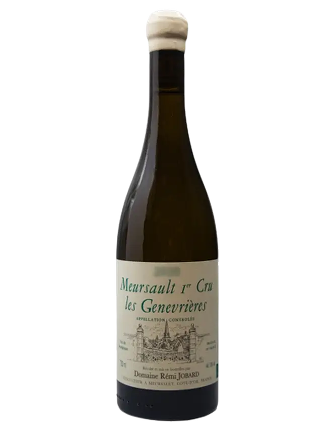 Le Domaine Rémi Jobard contribue grandement au prestige de Meursault. La cuvée Premier Cru "Les Genevrières" est tout en dentelle, très minérale dans sa jeunesse pour gagner en rondeur avec le temps.
