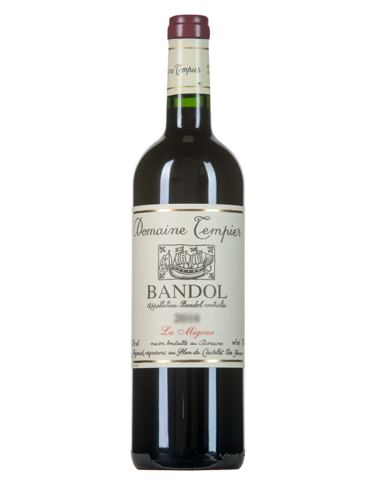 La cuvée "La Migoua" du Domaine Tempier est la plus fraîche, la plus délicate, car elle est composée à 25% de cinsault, et provient d'un terroir en altitude. 